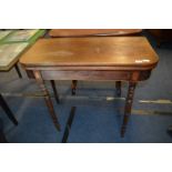 Inlaid Mahogany Side Table