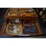 Vintage Jewellery Box Containing a Collection of C