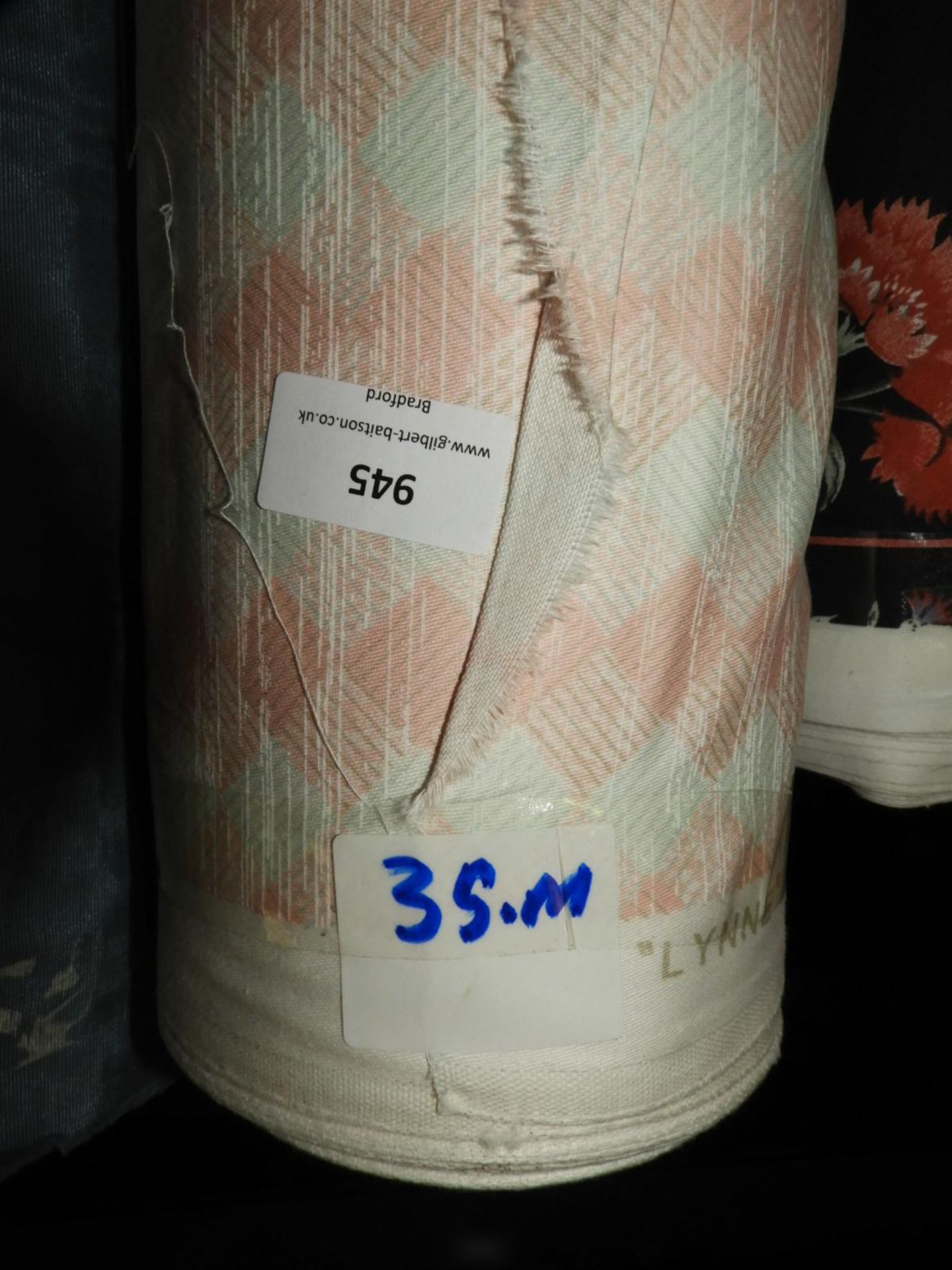 35m Roll of Pastel Coloured Fabric