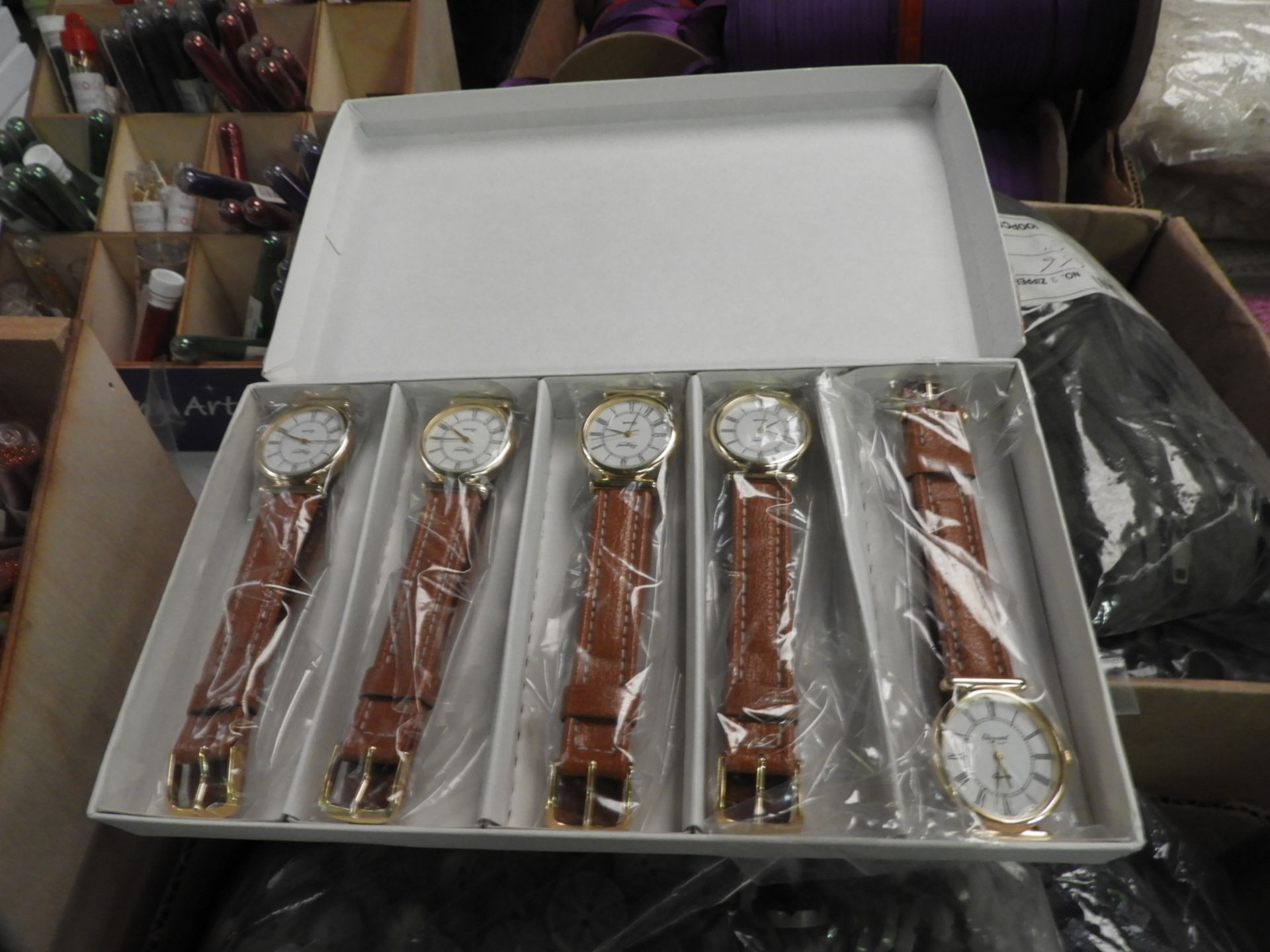 Five Boxes Containing Five Ladies Watches with Whi