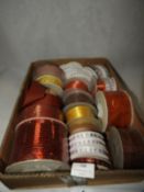 Box Containing Assorted Ribbons