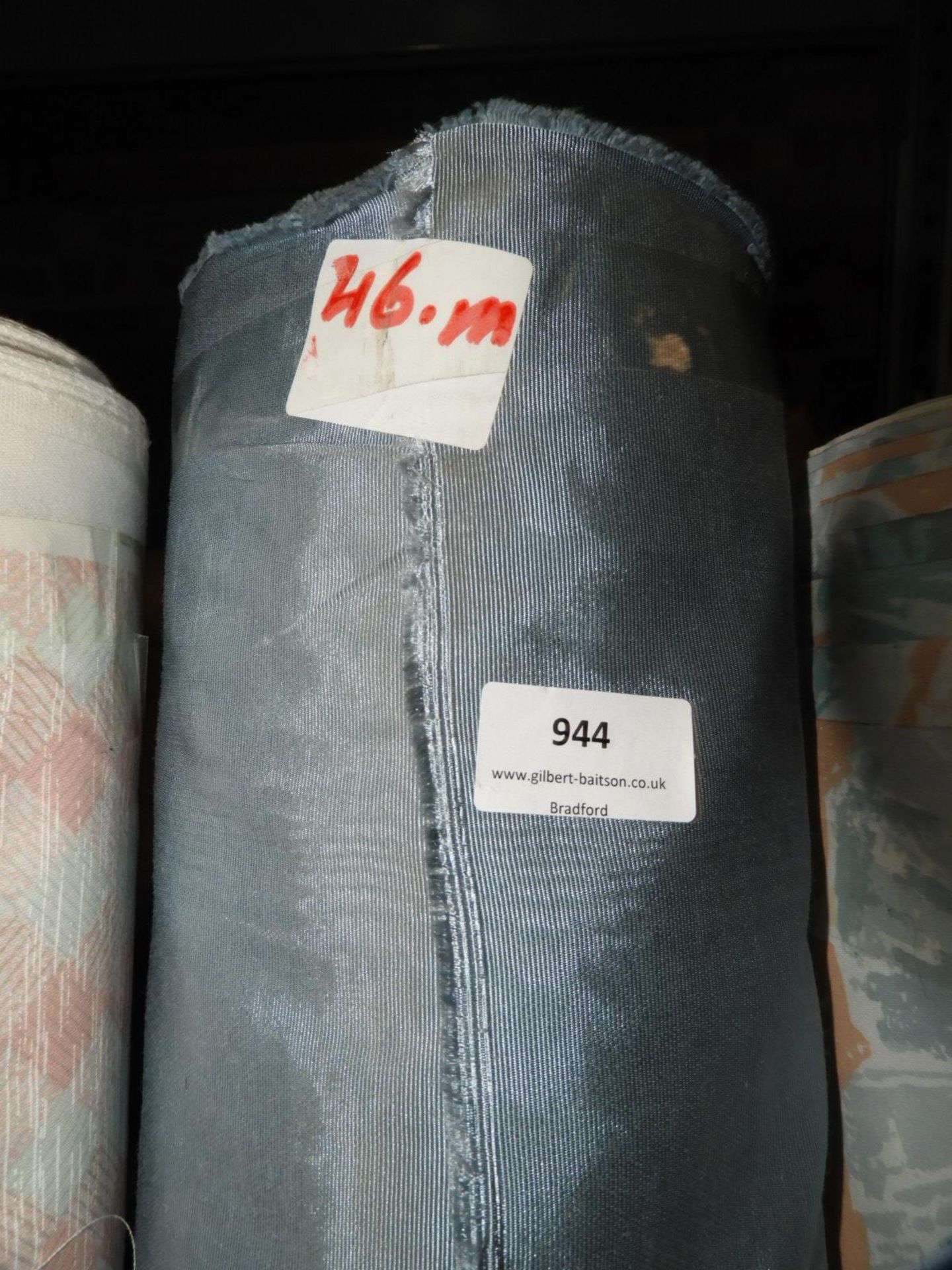 46m Roll of Blue Fabric