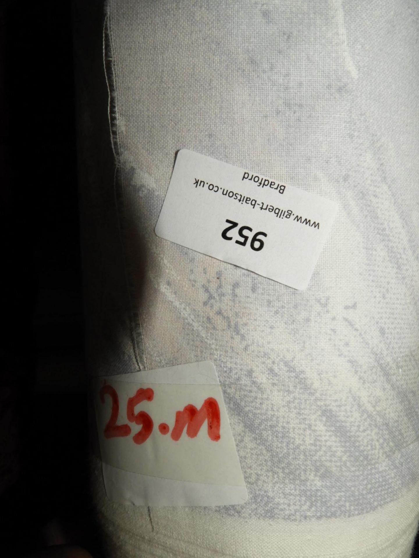 25m Roll of Blue Fabric