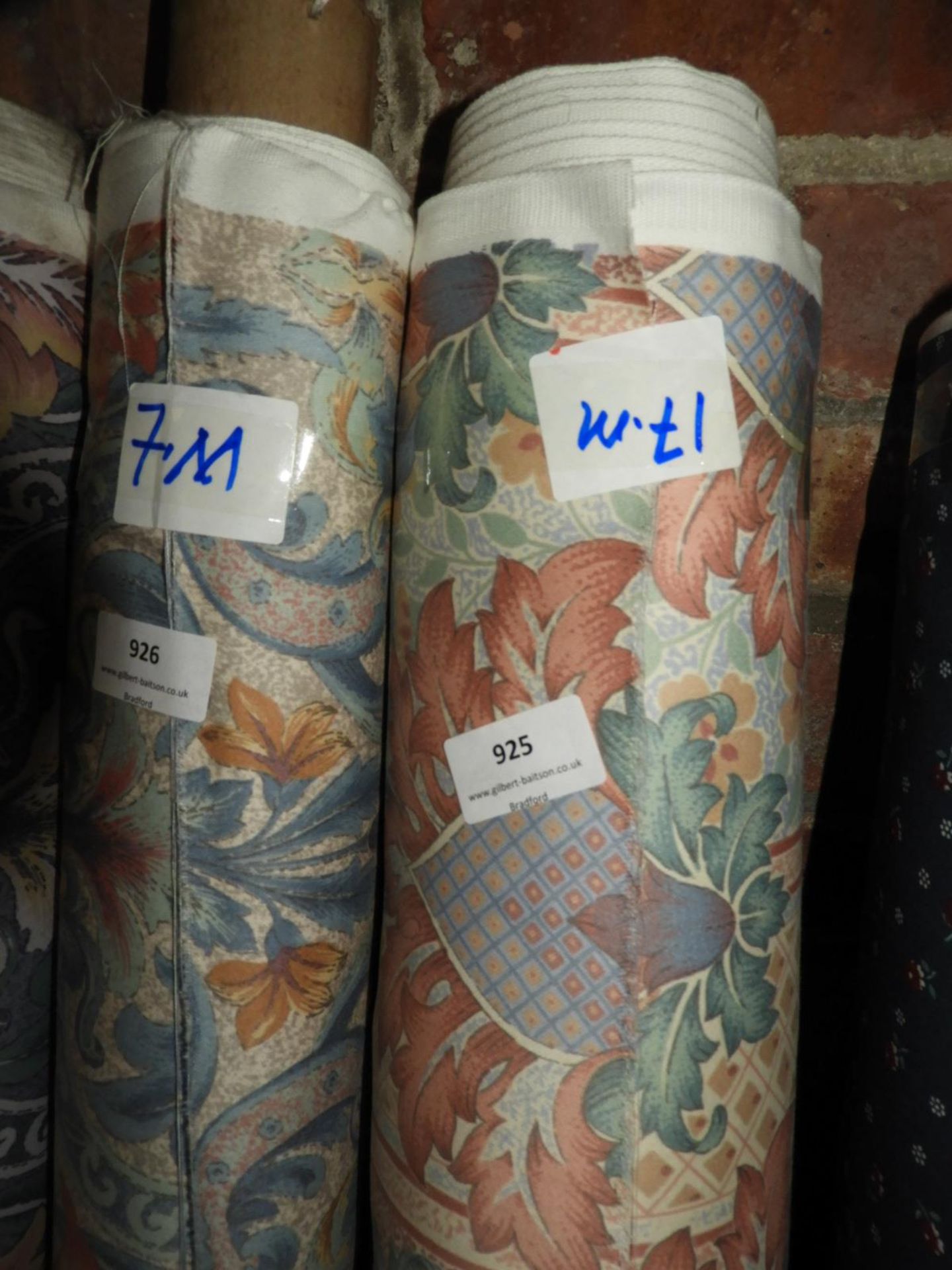 17m Roll of Floral Fabric