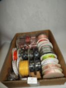 Box Containing Assorted Ribbons