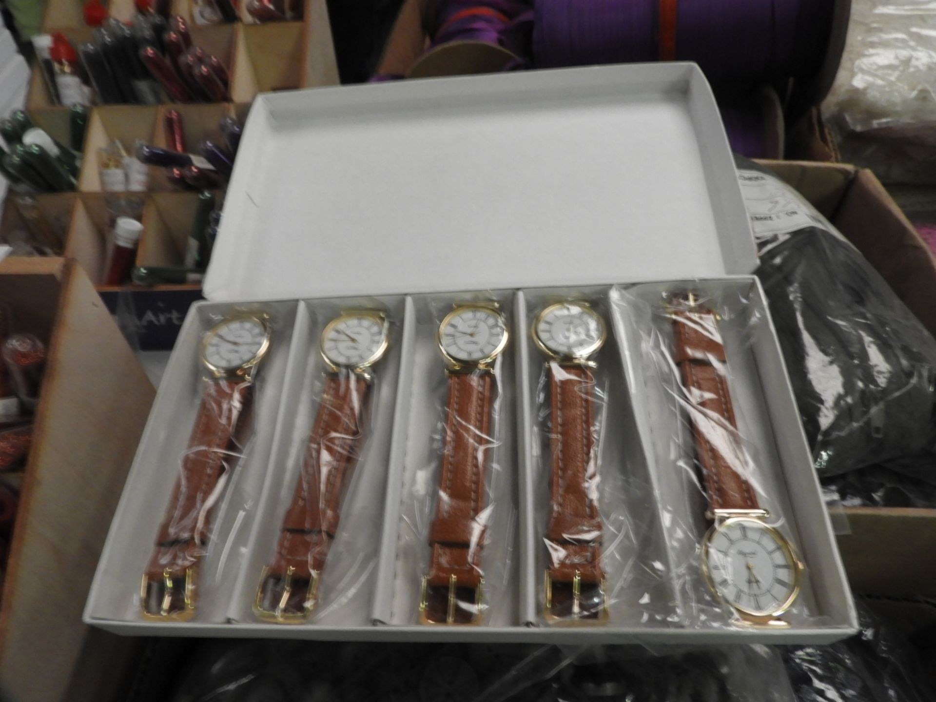 Five Boxes Containing Five Ladies Watches with Whi