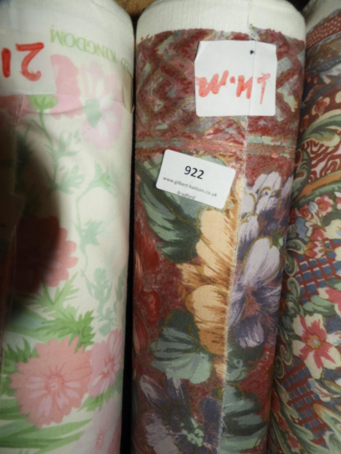 14m Roll of Floral Fabric