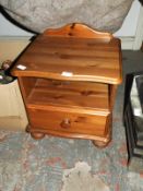 Pine Bedside Cabinet with Drawer