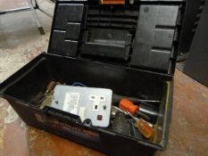 Toolbox with Small Quantity of Tools & Drill Bits