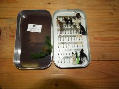 Aluminium Fly Box Complete with Flies