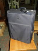 Pack Easy Pull Along Suitcase (Navy Blue)