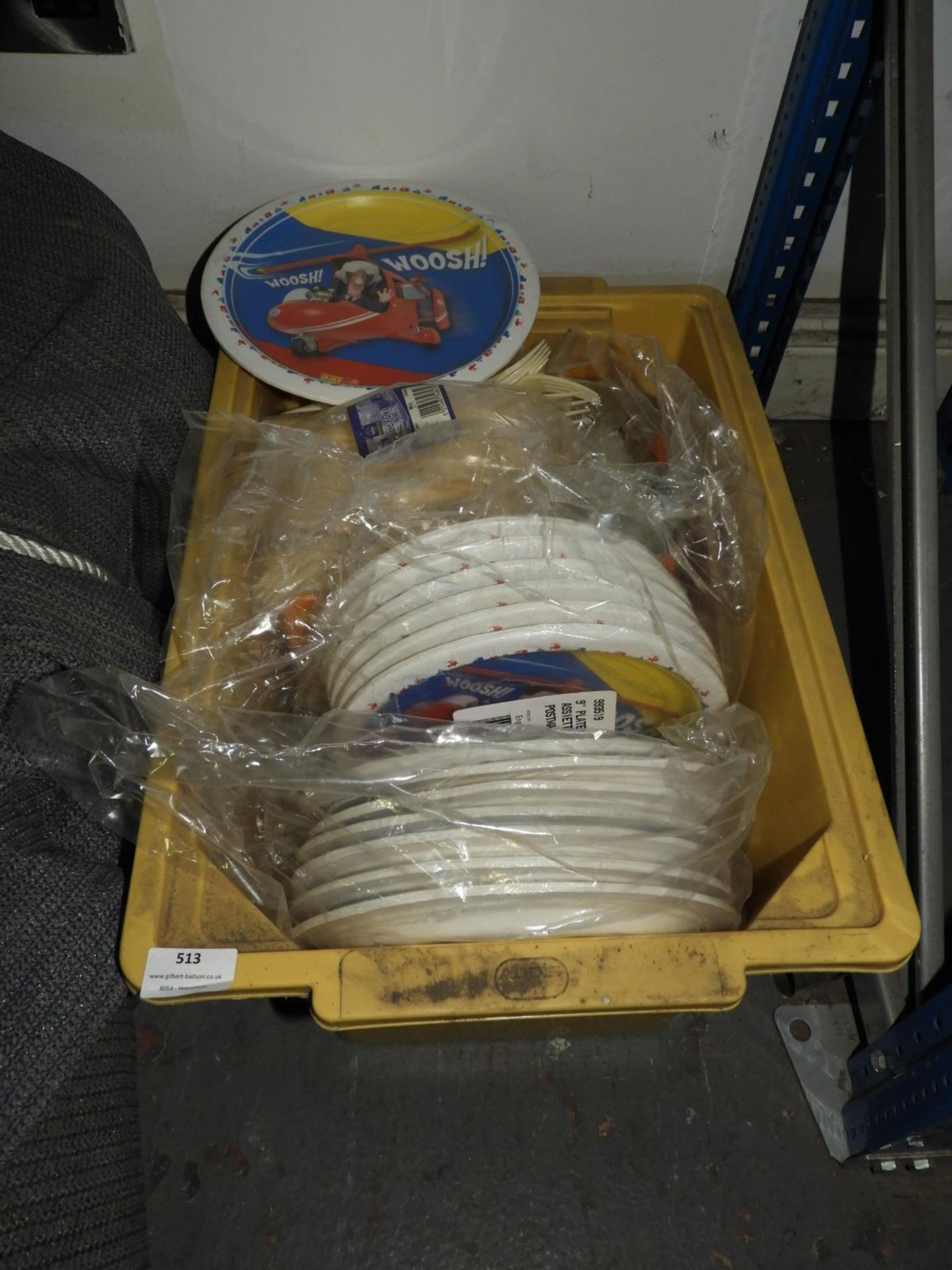 Box Containing POstman Pat Party Plates, Disposabl