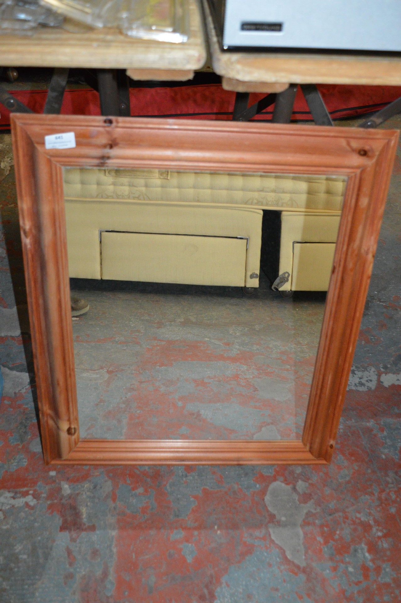 *Pine Framed Mirror