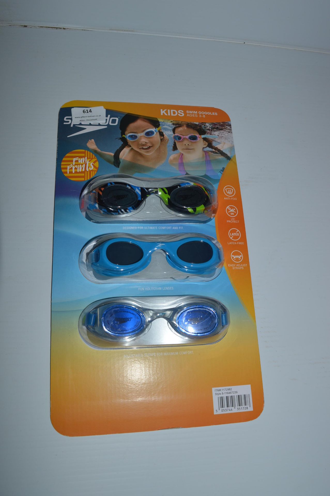 *Childrens Age 3-8 Goggles 3pk