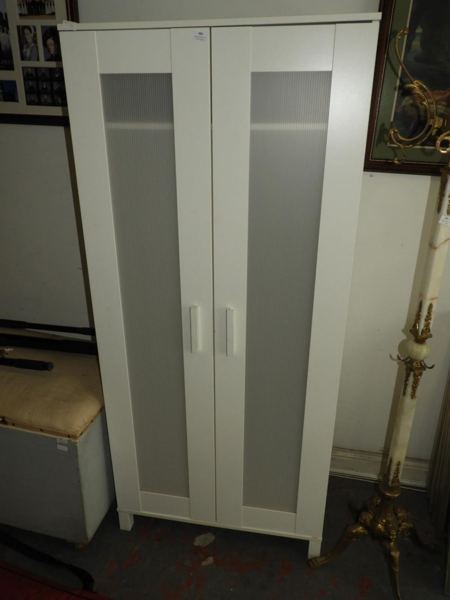 White Two Door Wardrobe