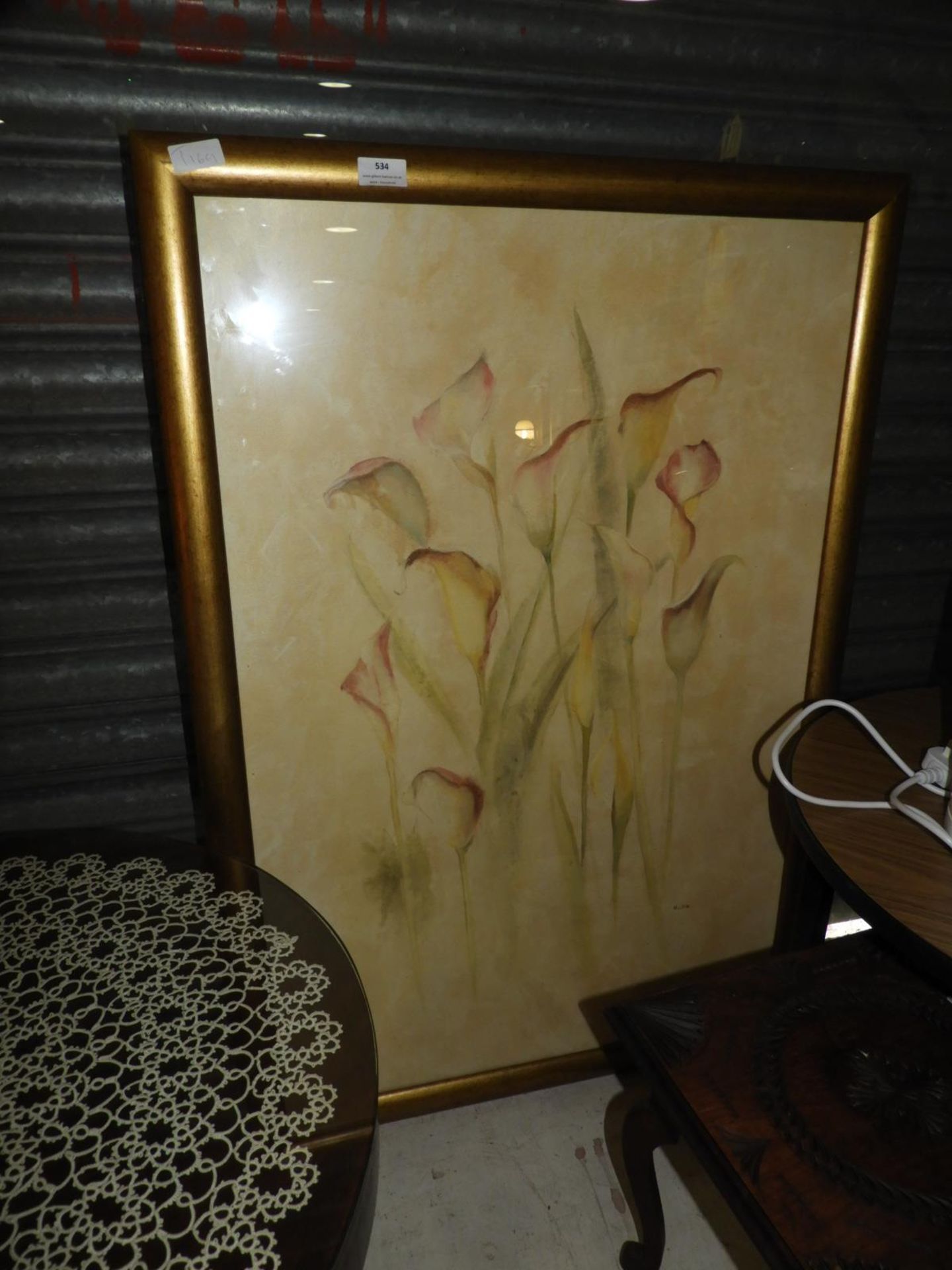 Gilt Framed Floral Print