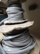 Two Spools of Part Used Grey Cable