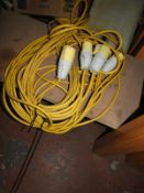 Two 110v Extension Cables