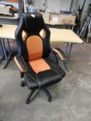 *Black & Orange Office Chair