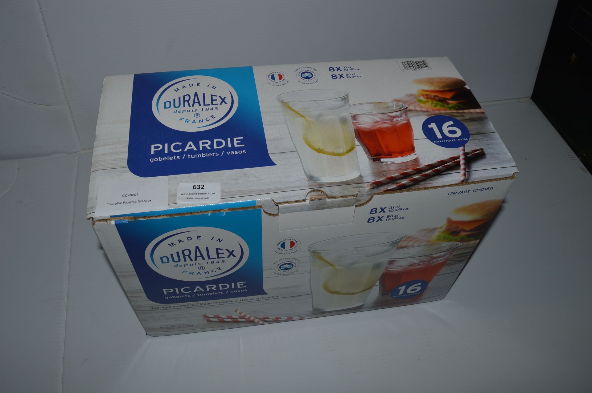 *Duralex Picardie 16 PIece Glass Set