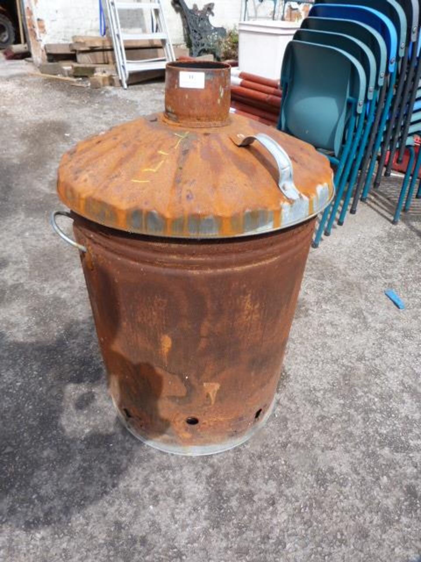 Galvanised Garden Incinerator