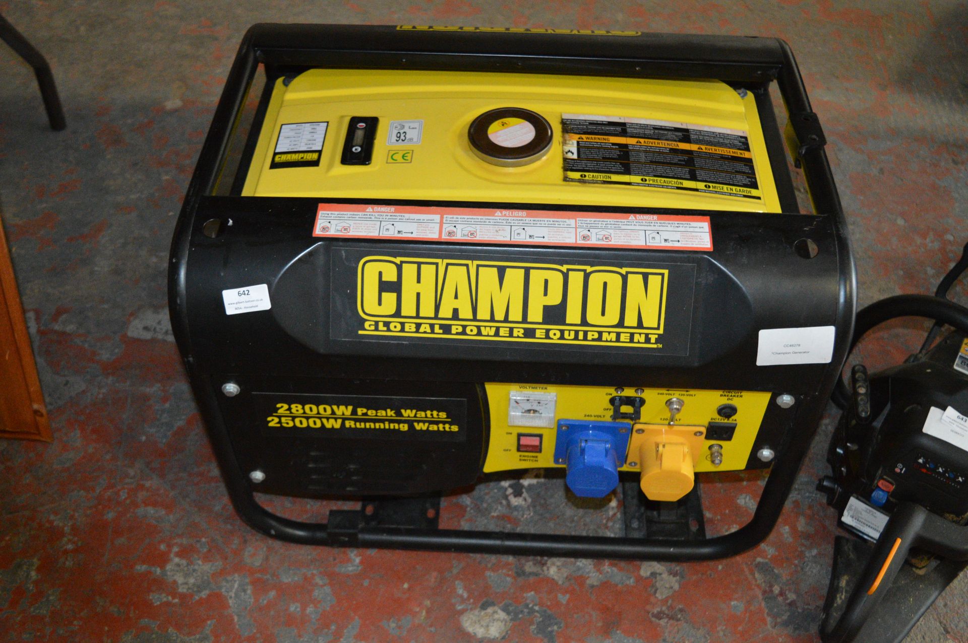 *Champion Petrol Driven Dual Voltage 2800w Generat