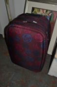 Large Pull Along Suitcase (Floral Design)
