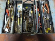 Concertina Tool Box & Quantity of Assorted Tools