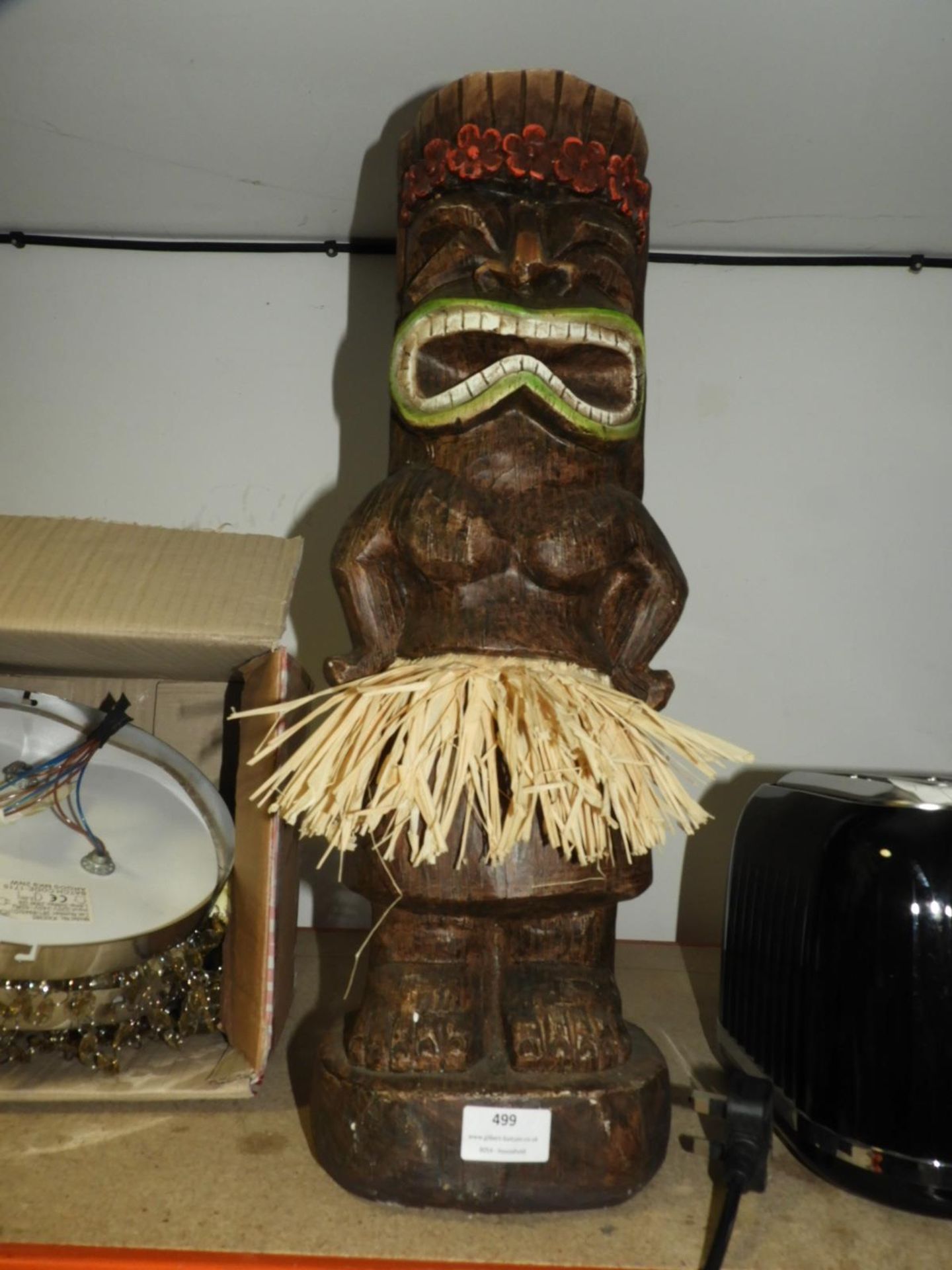 Carved Hawaiian Figure