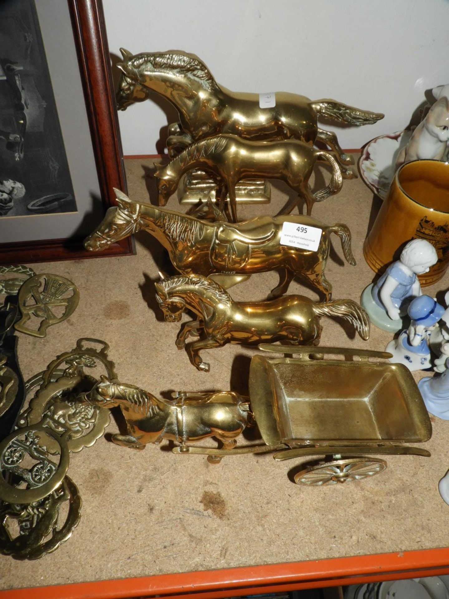 Five Brass Horses