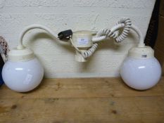 Pair of Globe Lamps
