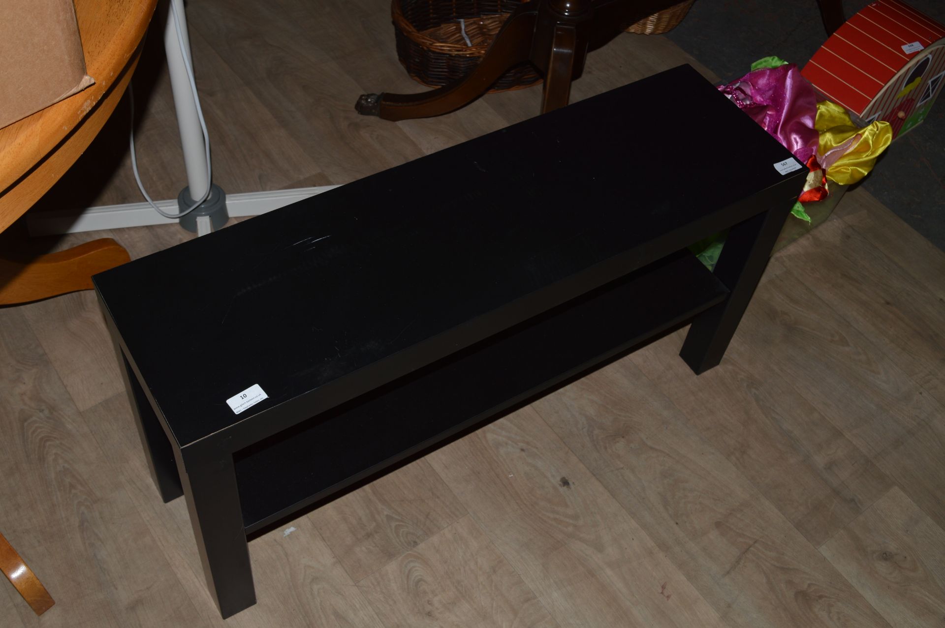 Black Two Tier Side Table