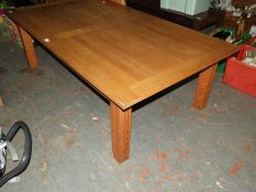 Solid Oak Rectangular Occasional Table