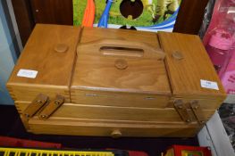 Wooden Expanding Sewing Case