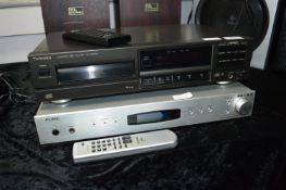 Pure DAB Tuner and a Technics CD Player with Remot