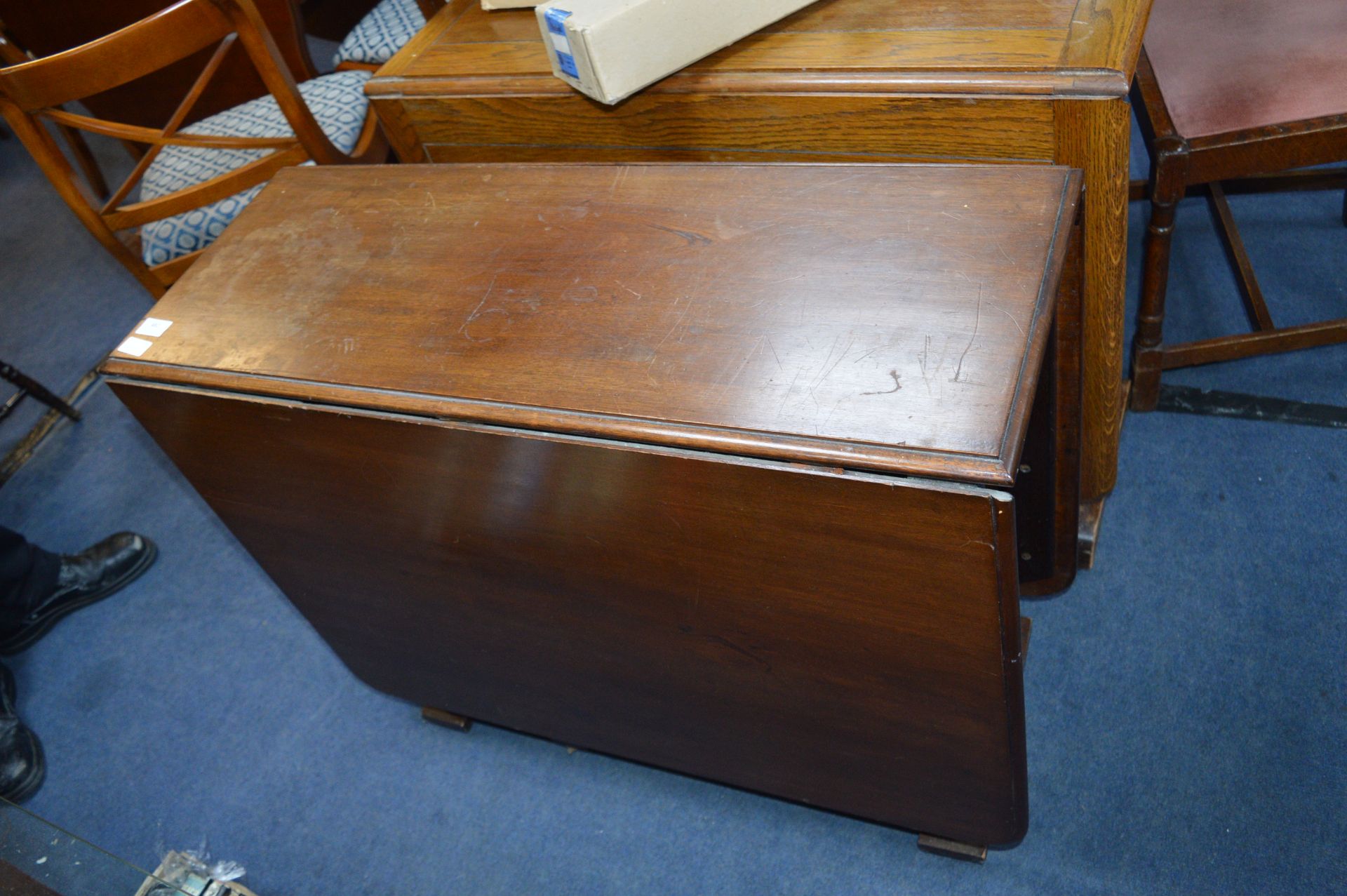 Mahogany Drop Leaf Dining Table