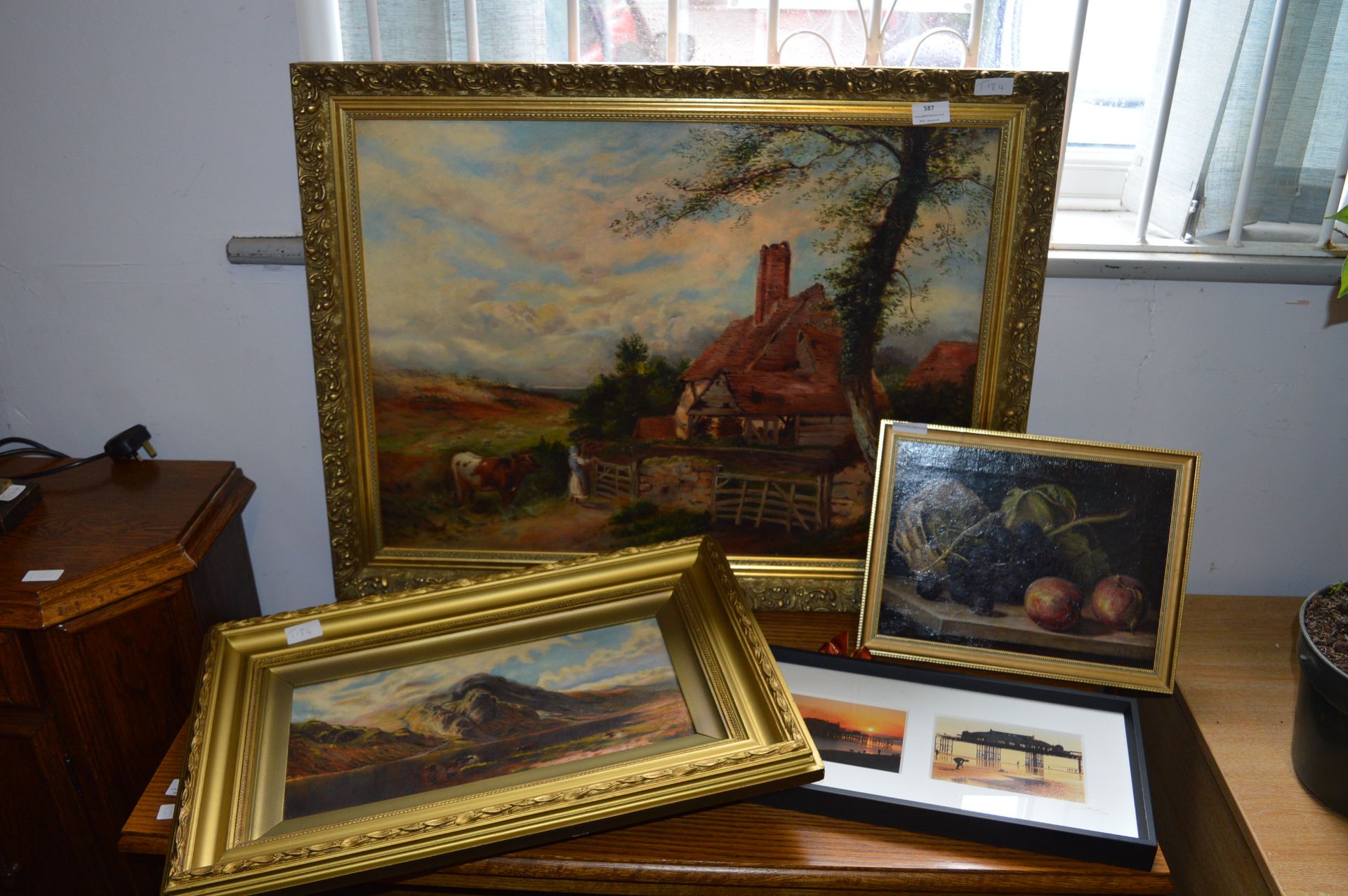 Assorted Gilt Framed Oil on Canvases