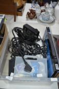 Box of Assorted Computer Equipment, Cable, Mobile