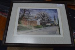 Signed Print by David York - Country Scene