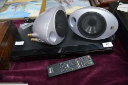 Sony Bluray Player and Two Speakers