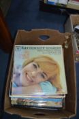 Box of Vintage LP Records