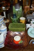 Collection of Retro Glassware and Pottery Items