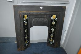 Victorian Cast Iron Fireplace with Tiled Inserts