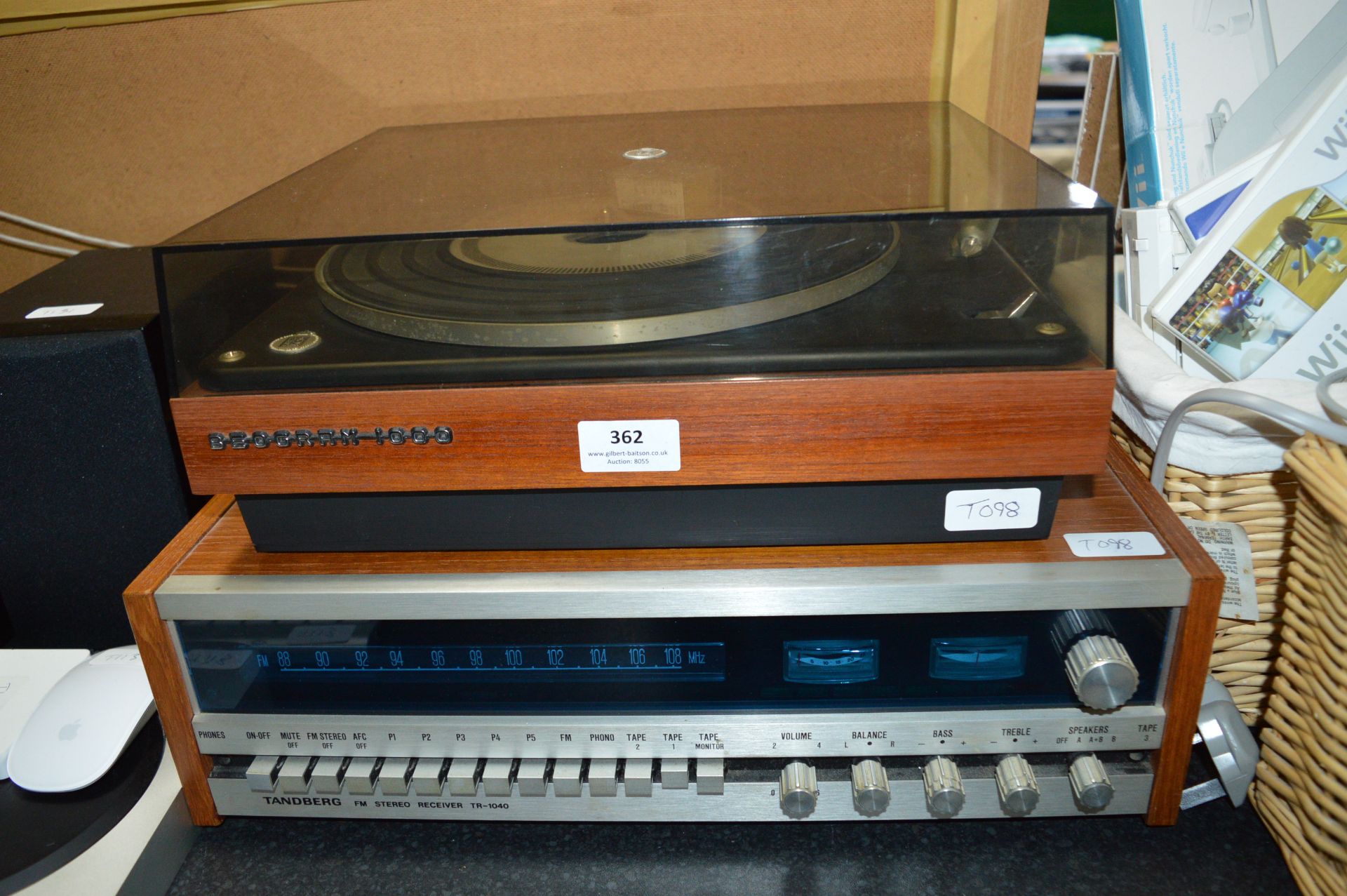 Bang & Olufsen Beogram 1000 Turntable and a Tandbe