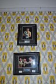 Two Framed Joe Calzaghe Boxing Photographs