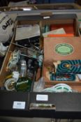 Tray of Fishing Equipment, Fly Tying Gear, Lures,