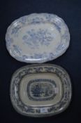 Two Victorian Meat Plates