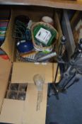 Box of Glassware and a Box of Assorted Items, Kett