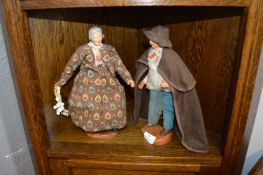 Pair of Figurines - Elderly Couple