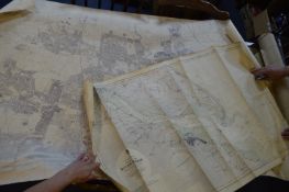 Two Large Maps of Hull and the River Humber